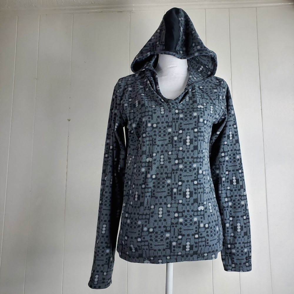 Columbia vneck fleece hoodie size medium